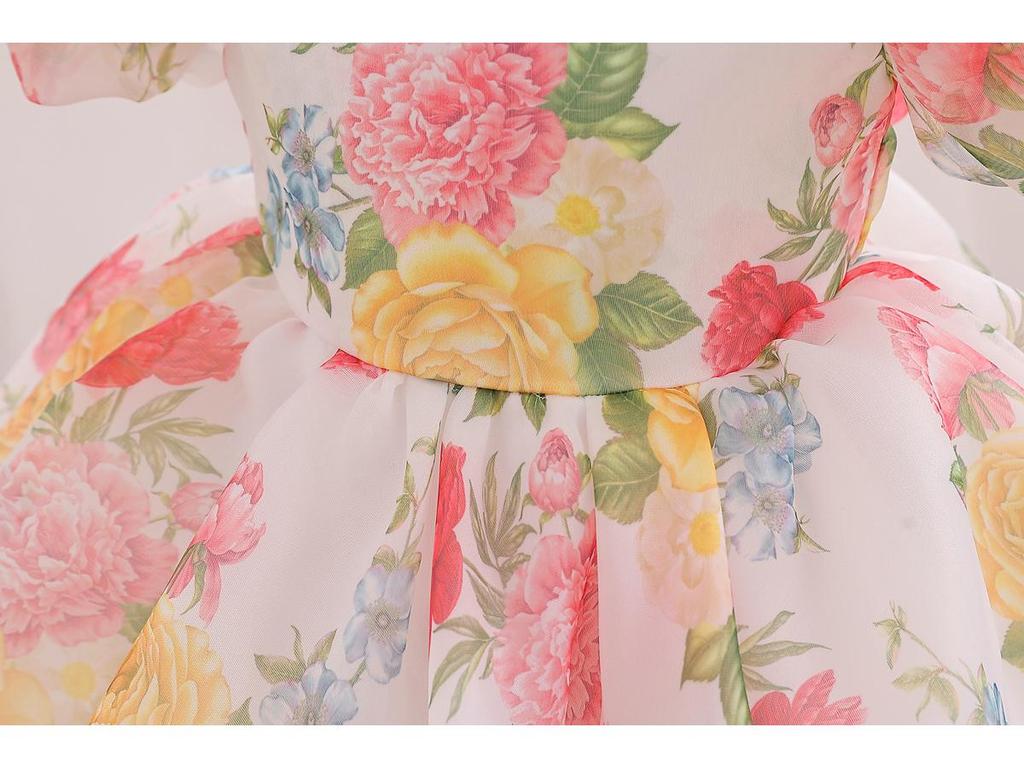 2025 New Style Cotton Blend Princess Evening Dress for Girls