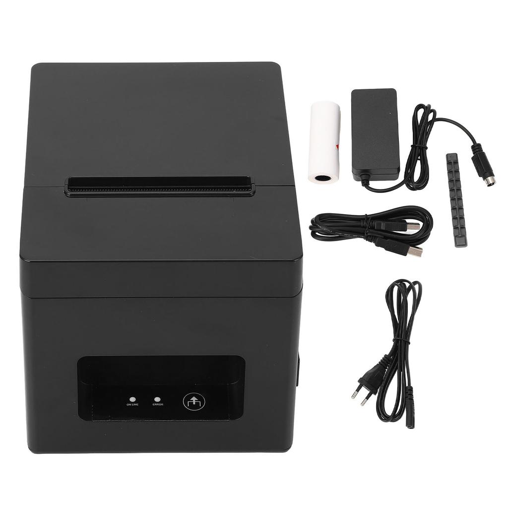 USB Thermal Printer with Automatic Cutter 80mm POS Receipt Printer for Restaurant Shopping Mall