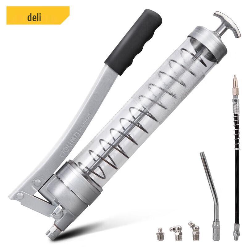 Deli Manual Grease Gun with Transparent Tube