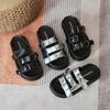 Silver Cool Slippers Women's High-end Fashion Thick-soled Non-slip One-word Beach Sandals