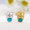 Sterling Silver 999 Cartoon Luck Beads Hand-Woven Rope DIY Jewelry Accessories