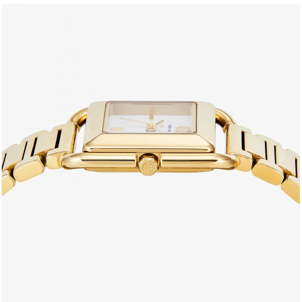 Tory Burch Kira Mother Of Pearl Square Women S Metal Watch Tbw6020