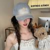 Washed Cotton Cute Bear Embroidered Baseball Cap Men'S And Women'S Spring And Summer College Style Versatile Face Cap