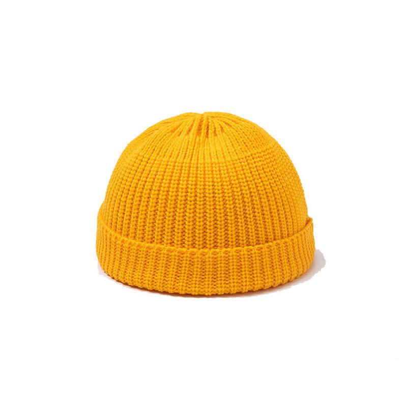 Knitted Hat For Women Men With Solid Color For Autumn Winter Fashion Style