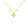 Ethnic Brushed Diamond-Set Geometric Pendant: Women's Trendy Long-Lasting Vietnam Sand Gold Jewelry