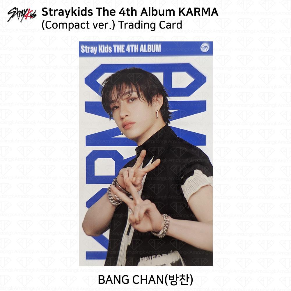 

Stray Kids 4-й альбом Karma компактная версия Официальная фотокарточка Bangchan Trading Card