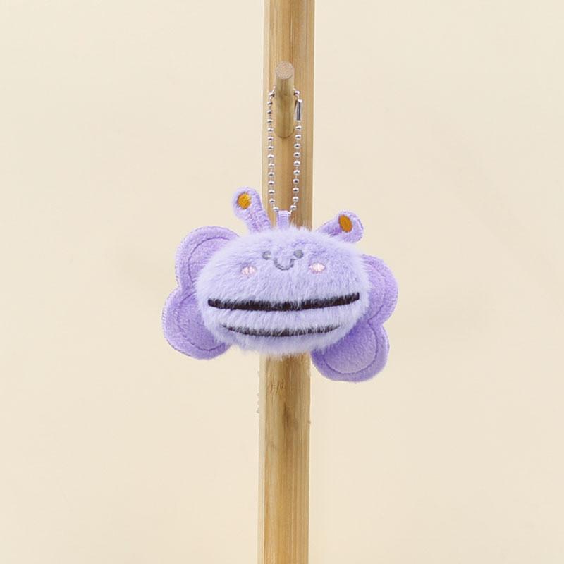 Entzückender Plüsch-Bienen-Schlüsselanhänger Bunter Cartoon-Stil Plüschtierpuppe Für Rucksack-Accessoires