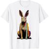 Rabbit Motif Geometric Animal Colorful Abstract Art Rabbit T-Shirt