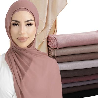 Muslimischer Modal Hijab Rayon Baumwolle Schals für Frauen Einfacher Schal Große Größe Muslimisches Kopftuch Wickeltücher Islamischer Turban Stirnband Foulard