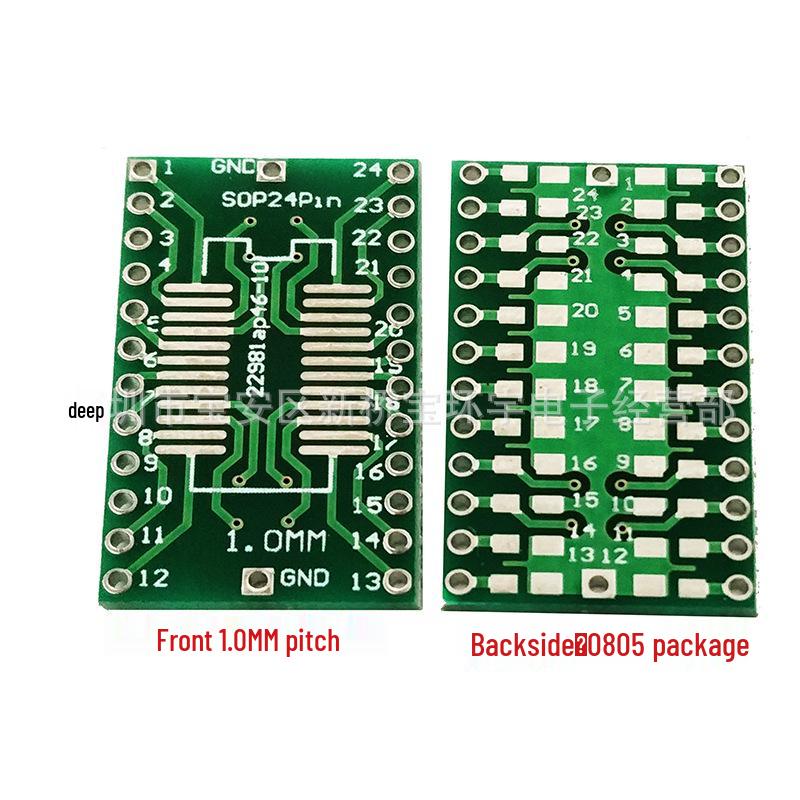 SOP/SSOP/TSSOP Test Adapter Board: 8, 14, 16, 20, 24, 28, 56-Pin PCB