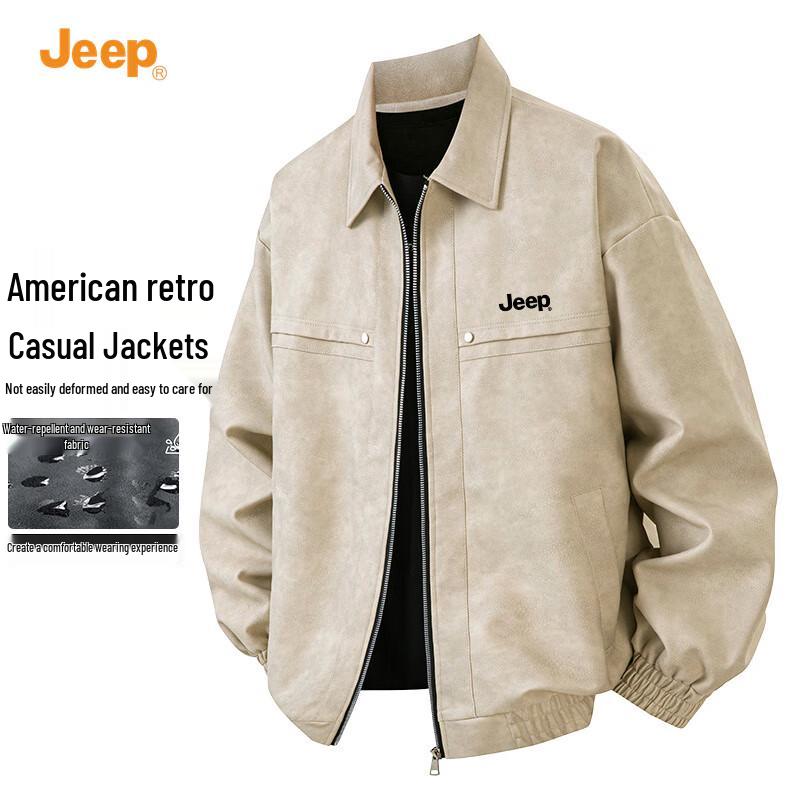

JEEP Men s Faux Leather Jacket 2XL