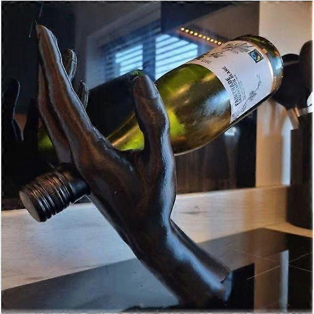 Hand-Shaped Wine Bottle Holder | Unique 3D Printed Wine Rack | Realistic Hand Design Bar Accessory | Modern Home & Kitchen Dcor | Funny & Creative Gif