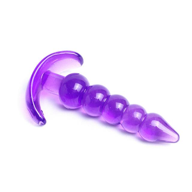 Měkké silikonové anální kolíky pro začátečníky Anální stimulátor Trenér Sex Play Hračka pro ženy Páry Masáž bodu G Unisex sex