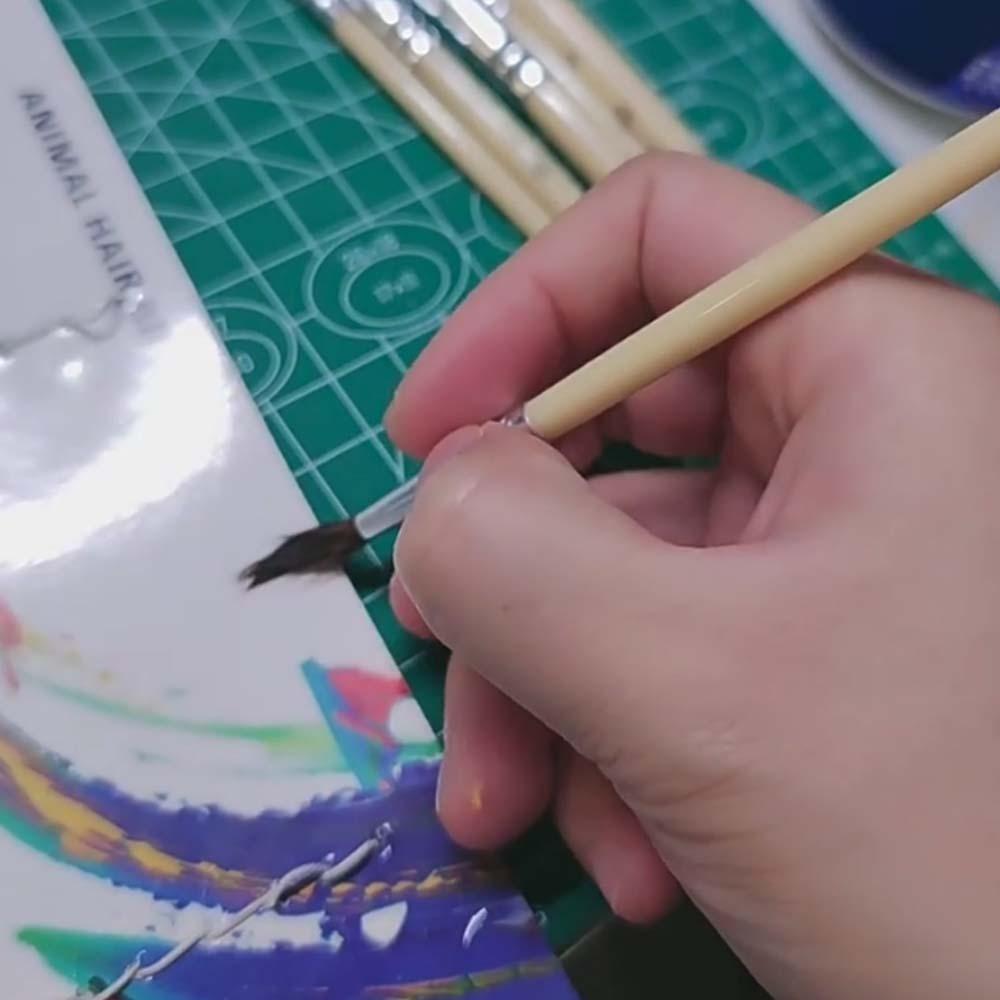 12pcs Plastic Nylon Painting Pen Lightweight Hook Line Pen Handmade Paint Brush Set Writing