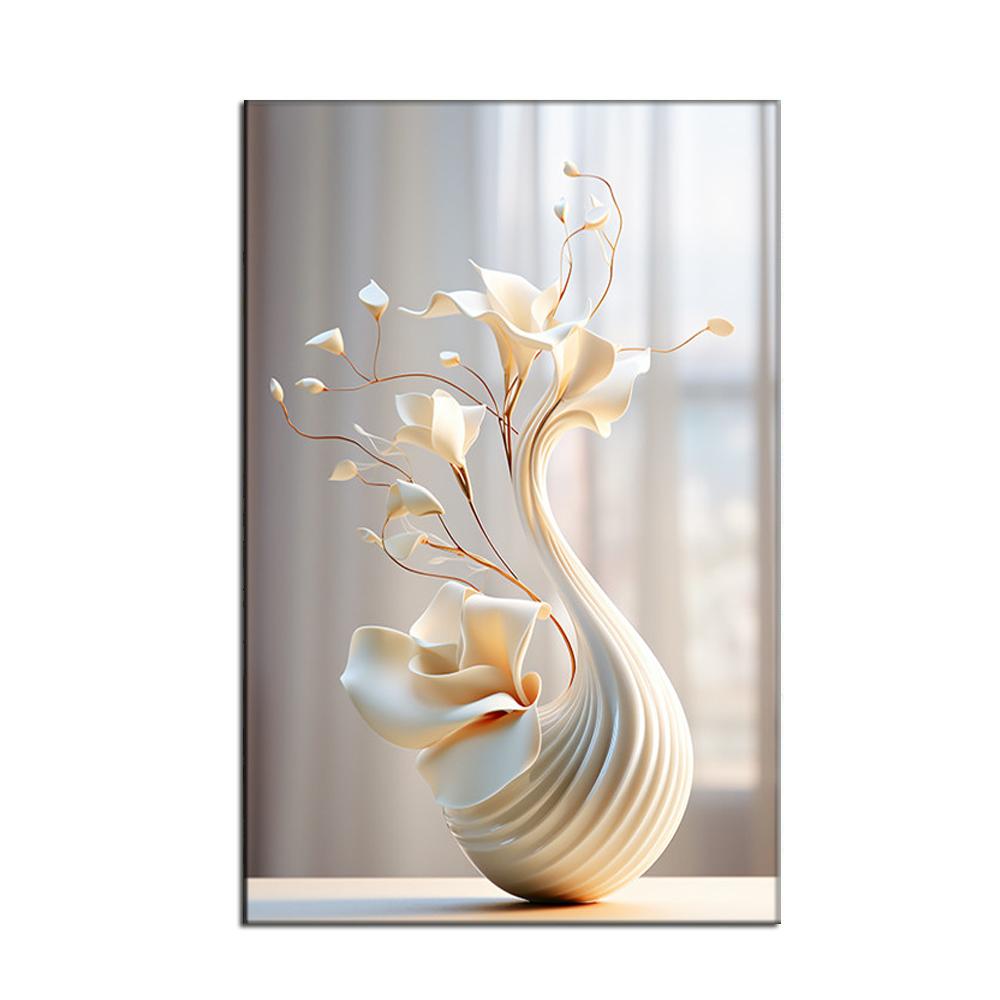 Modern Vase Canvas Painting Poster Wall Pictures Stylish Restaurant and Hotel Wall Art Canvas Paintings