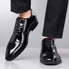 Business Men'S Leather Shoes Gentleman Retro Style Party And Office Adult Fashion Outdoor Street Shoes Versatile For Daily