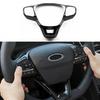 Fits Ford Transit  19-22 Carbon Fiber Style Steering Wheel Cover Trim