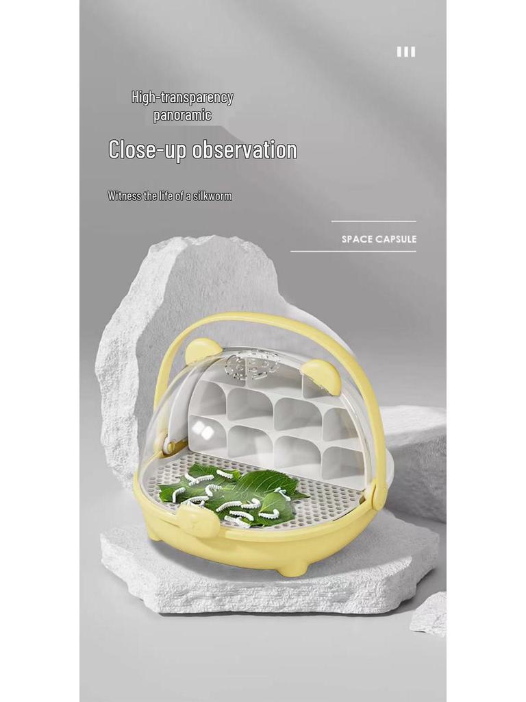 Silkworm Cocoon Space: Student Rearing Kit & Observation Box for Silkworm Growth and Egg Hatching