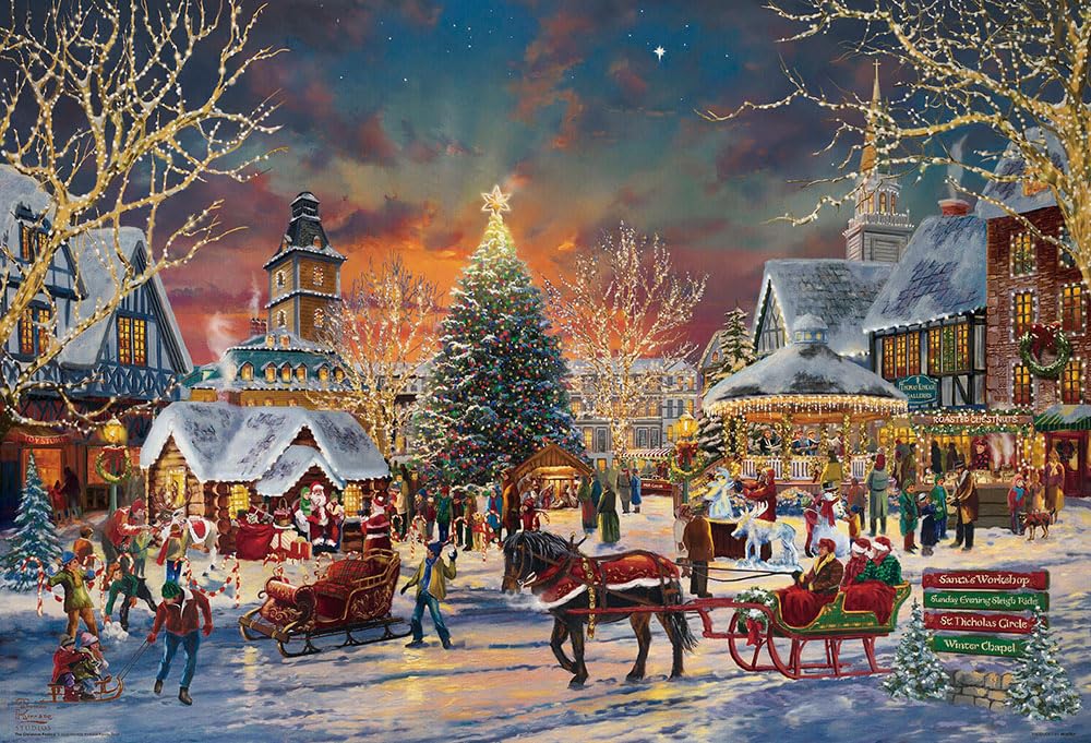 Beverly Jigsaw Christmas Festival Made In 1000-Piece Puzzle, (49x72cm), Japan, 1000-126