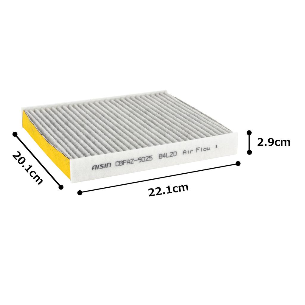 AISIN Cabin Air Filter for Toyota and Lexus Vehicles, Including the Crown, IS, and GS. OEM Compatible Part Number: 87139-30100 (CBFAZ-9025).
