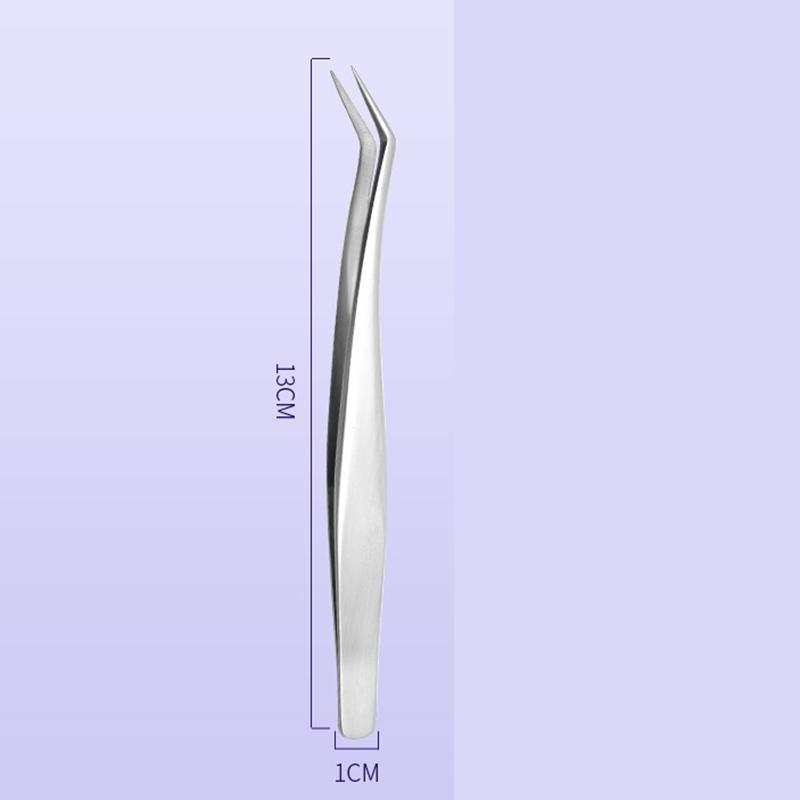 Eyelash Extension Tweezers Makeup Stainless Steel Eyelash 3D Accurate Clip as picture