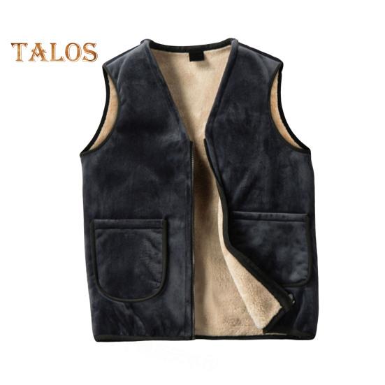 

Мужской жилет, пальто с V-образным вырезом, без рукавов, однотонный бархатный жилет с подкладкой и карманами, застежка-молния, утепленный утепленный жилет XXL серый