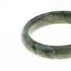 Green White Natural Jade Bracelet Hand Carved Wide Nanyu Bangle Premium Jewelry for Graduation Gift
