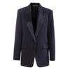 Nanyou Women's High-End Acetate Blazer - Spring/Summer 2025 Loose Fit, Drapey Patchwork Design