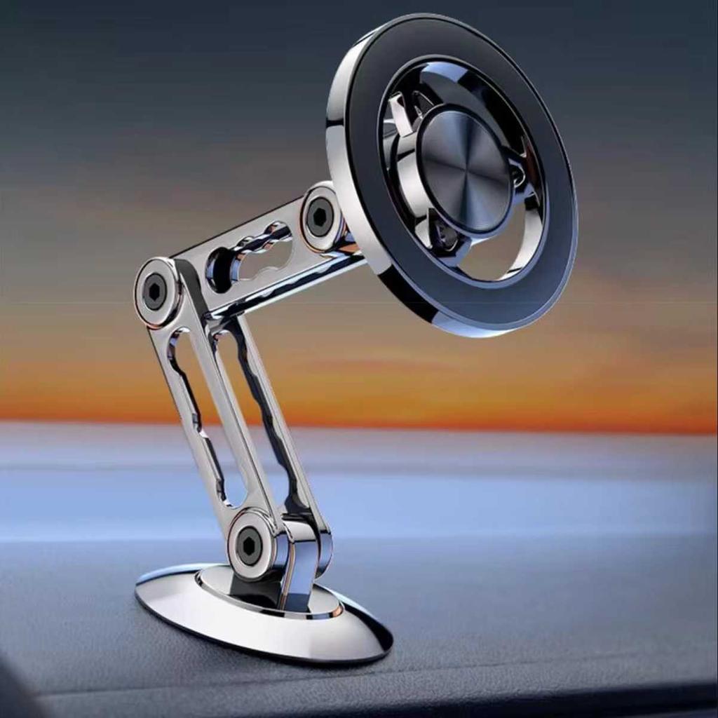 720 Rotate Metal Magnetic Car Phone Holder Foldable Magsafe Phone Stand Air Vent Magnet Mount GPS Support For All Phones