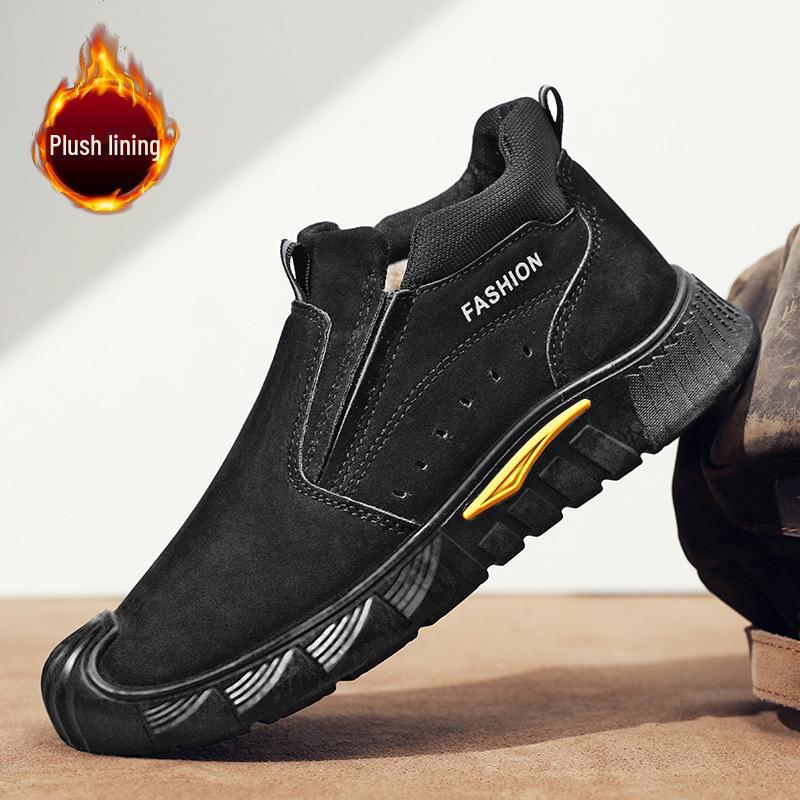 Pánské zimní zateplené pracovní boty: Prodyšná, Pohodlná, Trendy, Ležérní, Všestranná Venkovní Obuv