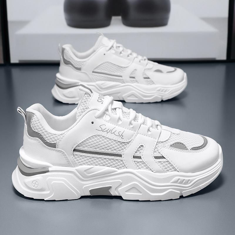 

Осенняя мужская обувь новая дышащая сетчатая обувь мужская спортивная обувь трендовая универсальная с внутренней высотой для увеличения роста повседневная модная обувь 44