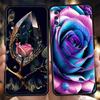 Rose Phone Case for Samsung Galaxy A24 A25 A34 A22 A12 A14 A02 A03 A05 A70 A50 A10 A20 5G Silicone Cover Shell Capas Coque Bags