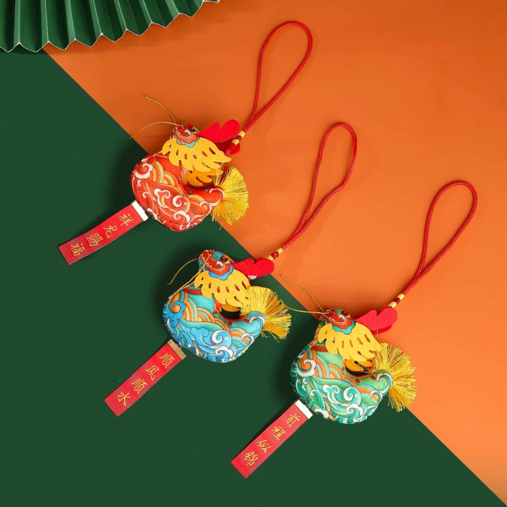 Dragon Boat Festival Sachet Embroider Perfume Bag Cotton Pouch Decoration Portable Dragon Element Sachet Bag Zodiac Package Pendant