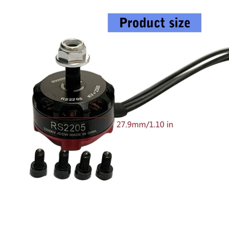 RS2205 2205 2300KV CW CCW Brushless Motor for Fast Speed Quadcopters Ensuring Stable Long Operation