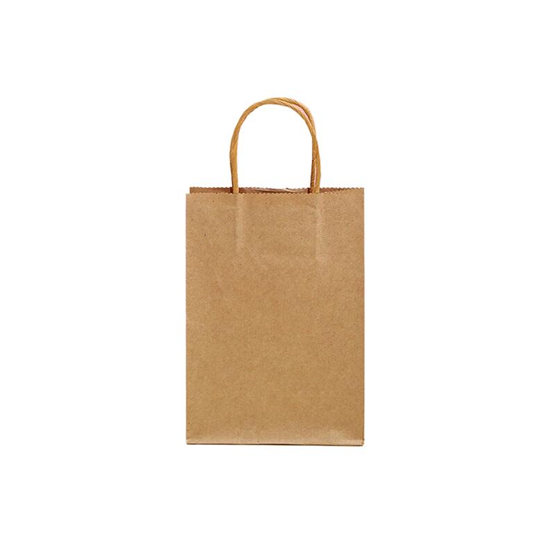 1pcslot Kraft Paper Bag With Handles Gift Packing Bags For Store Clothes Wedding Christmas Supplies Handbags Packaging Bag