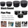 8 PCS Black Round Plastic Blanking End Cap Tube Pipe Inserts Plug Bung Insert Stopper For Chair Leg Pipe Tapon Tubo