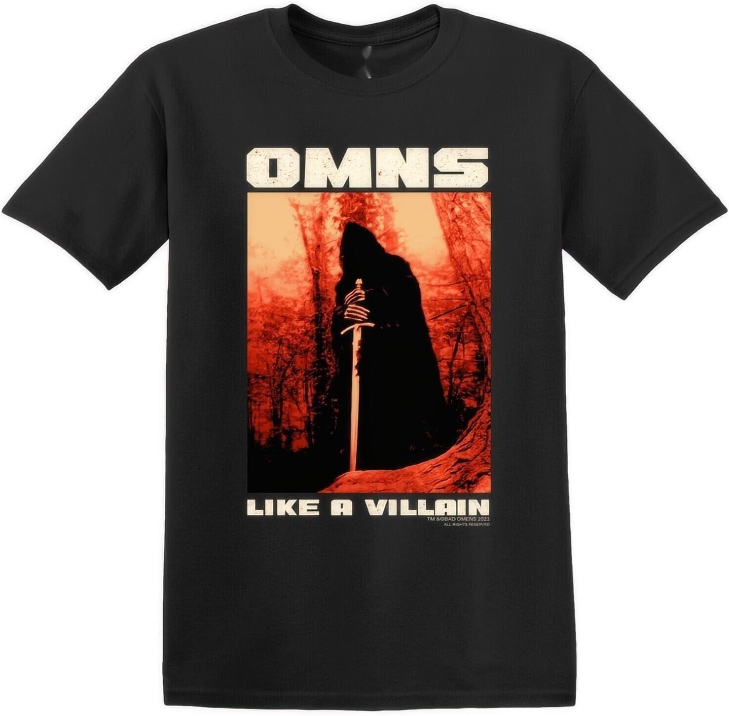 Bad Omens Like A Villain Heavy Metal Rock Unisex Heavy Cotton T Shirt XL чёрный