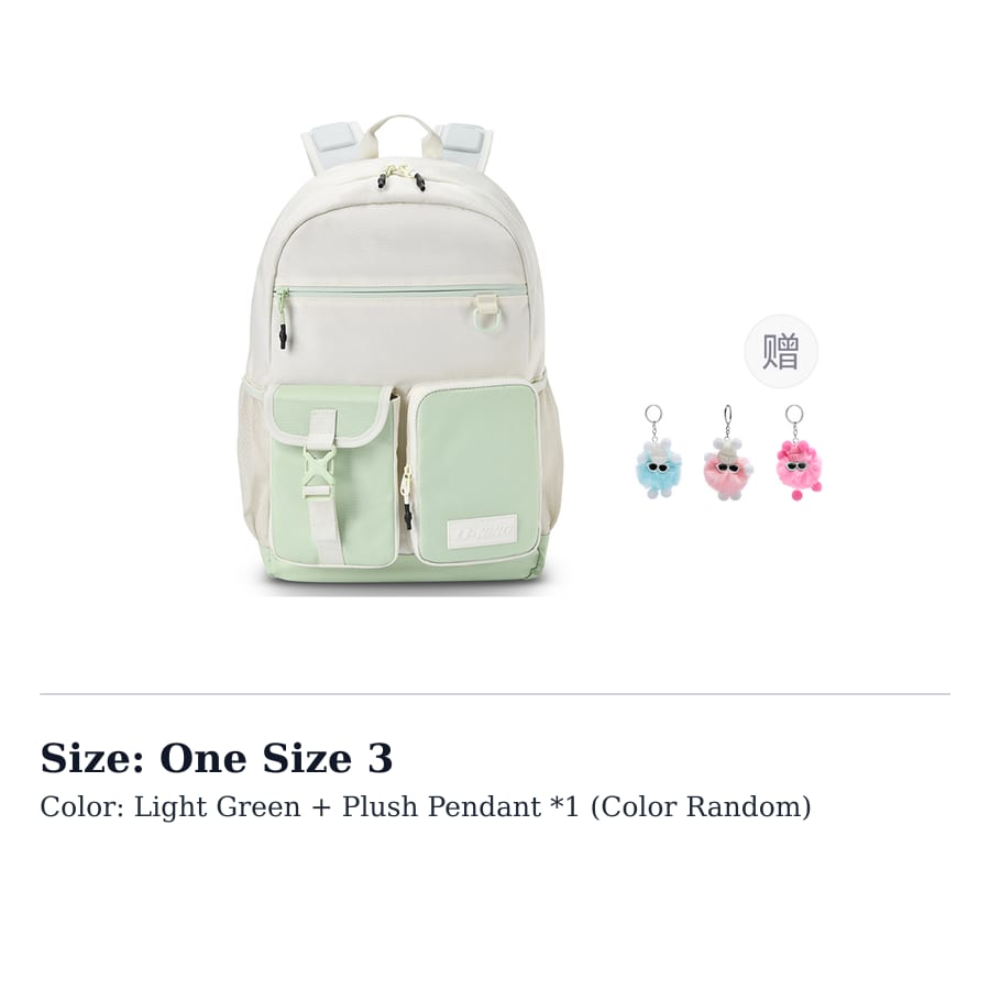Li Ning Polyester Backpack Regular Unisex Light Green ABSU565-3
