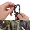 with Paracord Keychain Anti-Loss Rope 2Colors Quick Hanging Buckle  for Camping Hiking