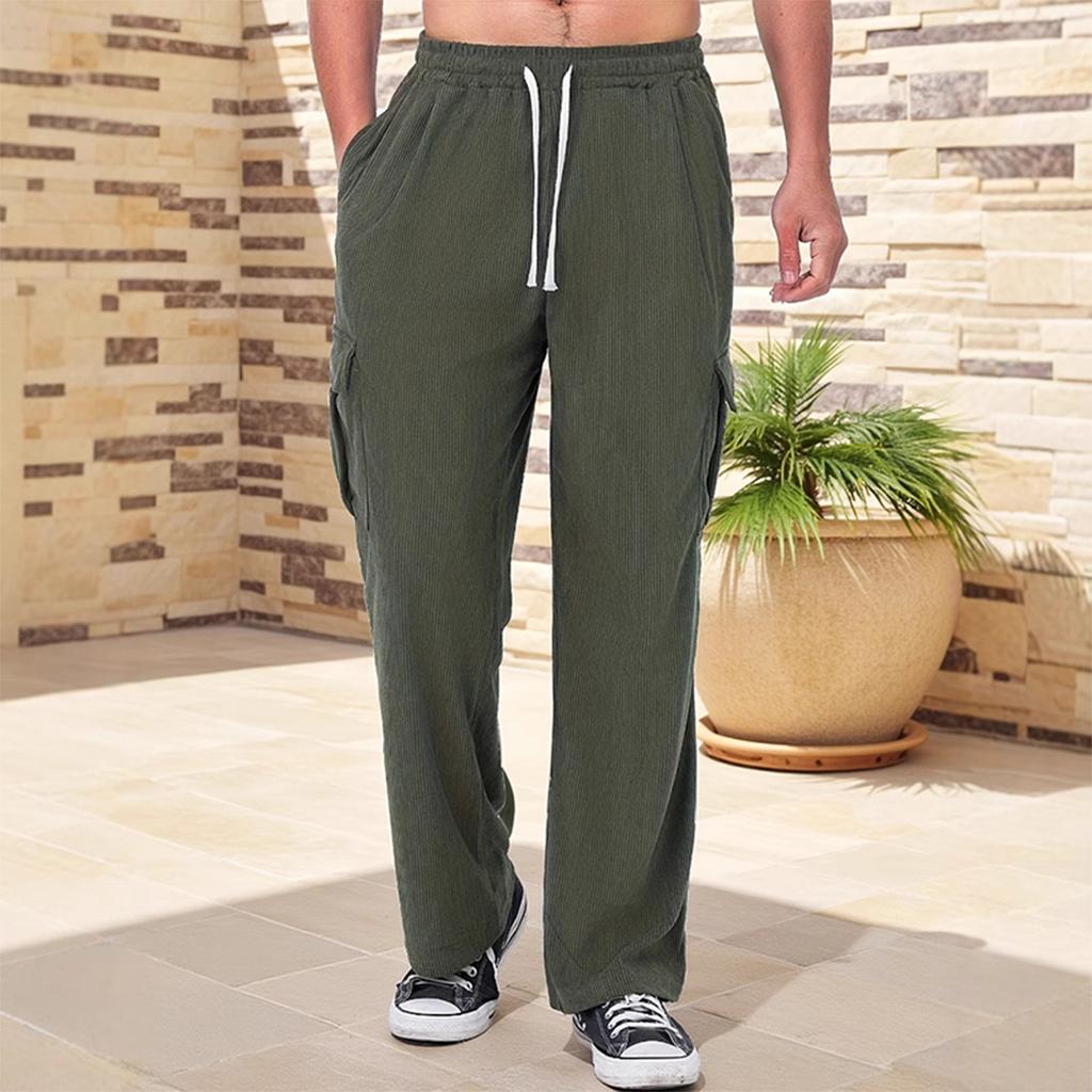 Men'S Pants Beach Pants Solid Color Comfortable Breathable Casual Daily Vacation Pants