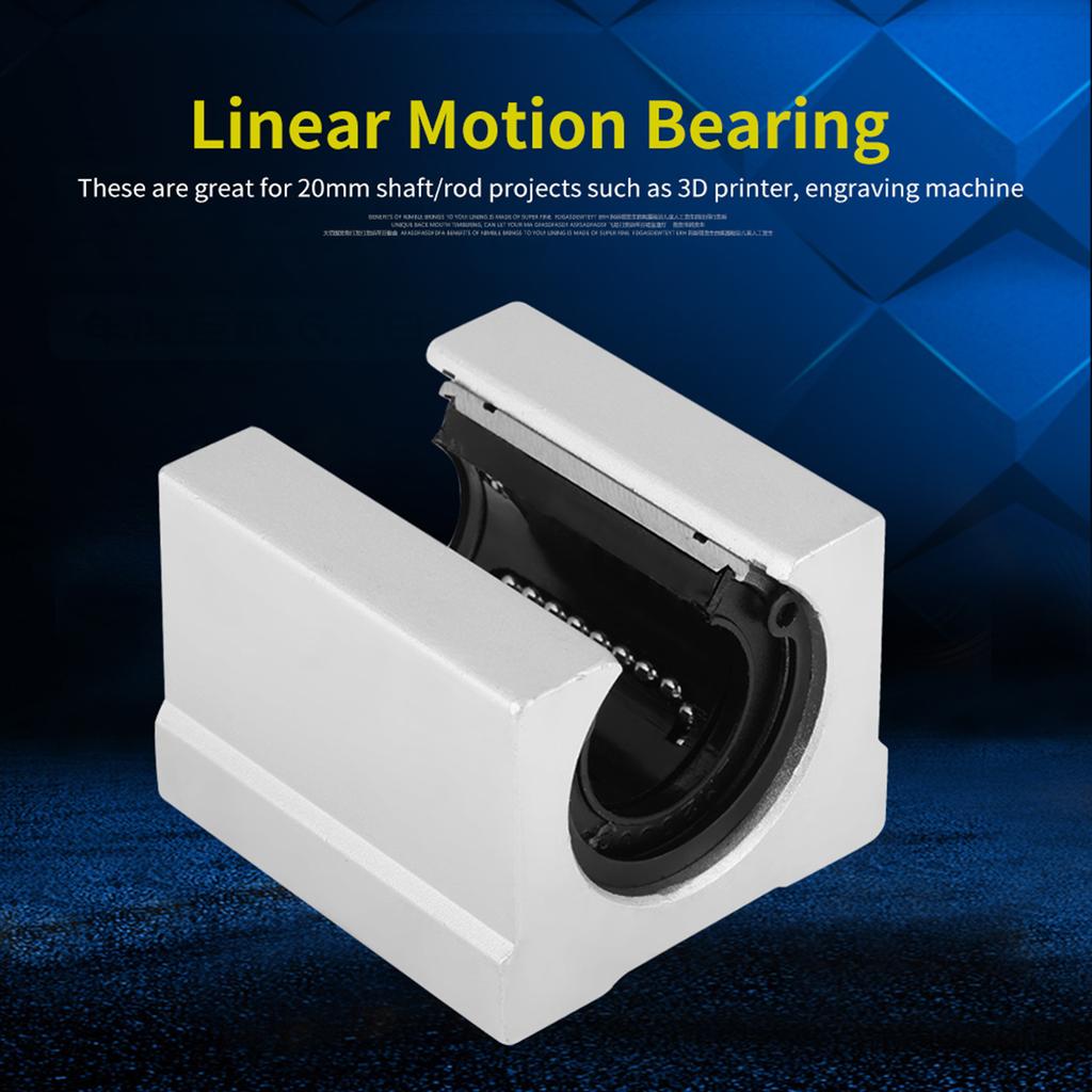 4pcs SBR20UU Open Linear Motion Bearing Sliding Block 3D Printer CNC Parts 20*39*11mm
