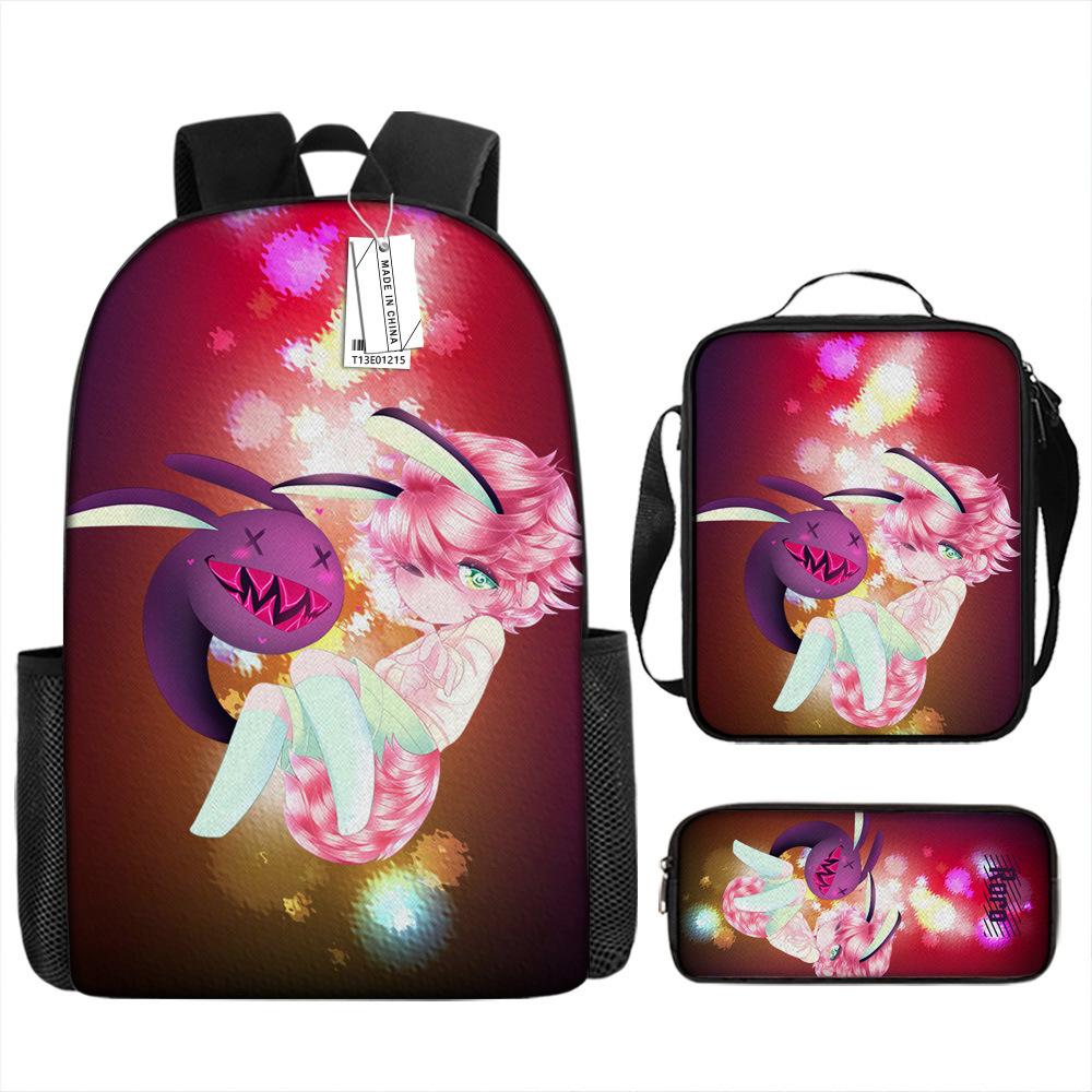 Two-dimensional Gacha Animation Schoolbag Cartoon Primary School Students Schoolbag Children Backpack Anti-splashing Bag