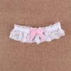 Bella donna sposa matrimonio coscia fiocco giarrettiera cintura fiocco gamba anello pizzo sexy
