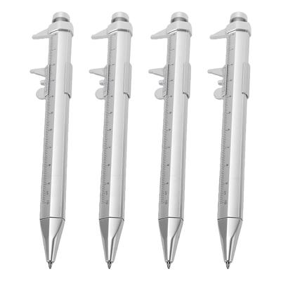 8Pcs Caliper Pen 0 To 100mm Measuring Scale +Celsius-0.05mm Accuracy Caliper Ballpoint Pen for Students Engineers