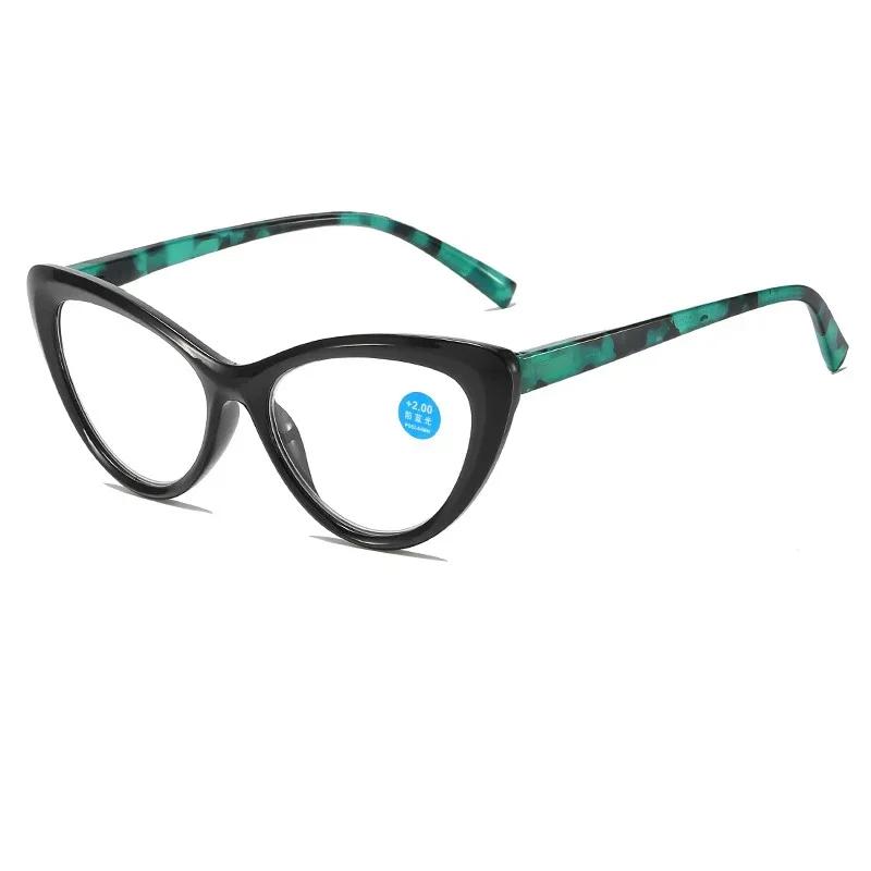 

Очки для чтения «кошачий глаз», блокирующие синий свет, очки для дальнозоркости для мужчин и женщин, сверхлегкие линзы HD, очки для дальнего зрения, диоптрия +1,0 2.0