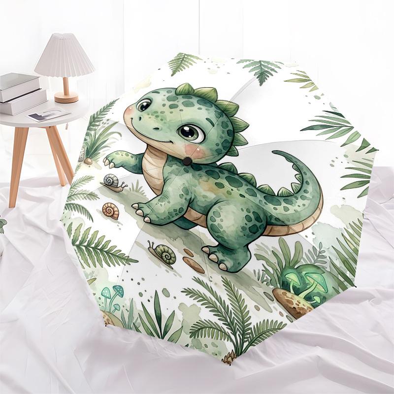 1PC Dinosaur Snail Umbrella-8-Rib Reinforced Portable Folding Travel Suitable for All Seasons Outdoor Daily -Z0492