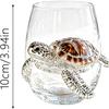3D Artisanal Blue Ringed Octopus Glassware Handcrafted Marine Animal Bar Glass for Coastal Home Decor Ocean Lovers
