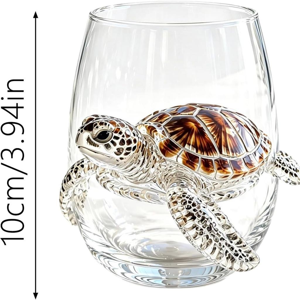 3D Artisanal Blue Ringed Octopus Glassware Handcrafted Marine Animal Bar Glass for Coastal Home Decor Ocean Lovers