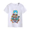 Paw Patrols Letter AZ TShirt White Cartoon Chase Skye Short Sleeve Tops Cute Rubble Zuma Summer Casual Clothes Birthday Gifts