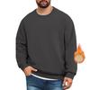 Men's Lined Sweatshirts Premium Heavy-weight Fleece Pullover Thick Thermal Sweatshirts